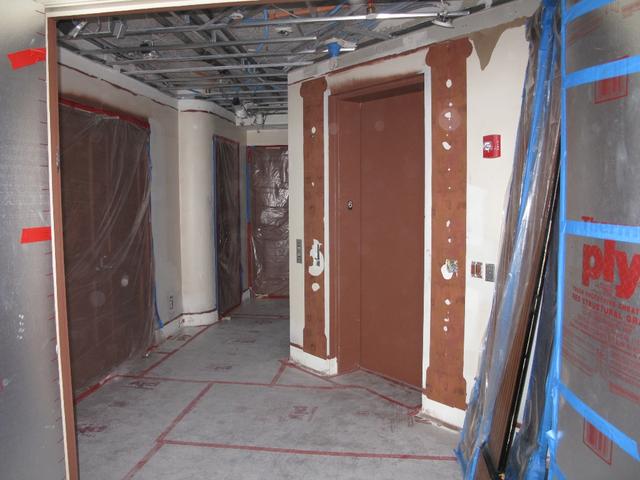 elevator lobby ready for work